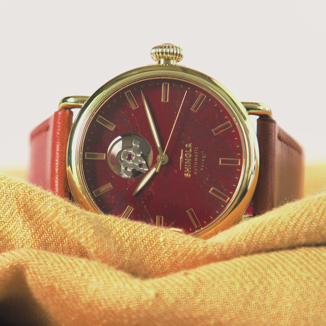 Gilda Radner Runwell Automatic Watch - Red Jasper
